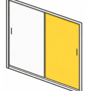 porte coulissante croquis